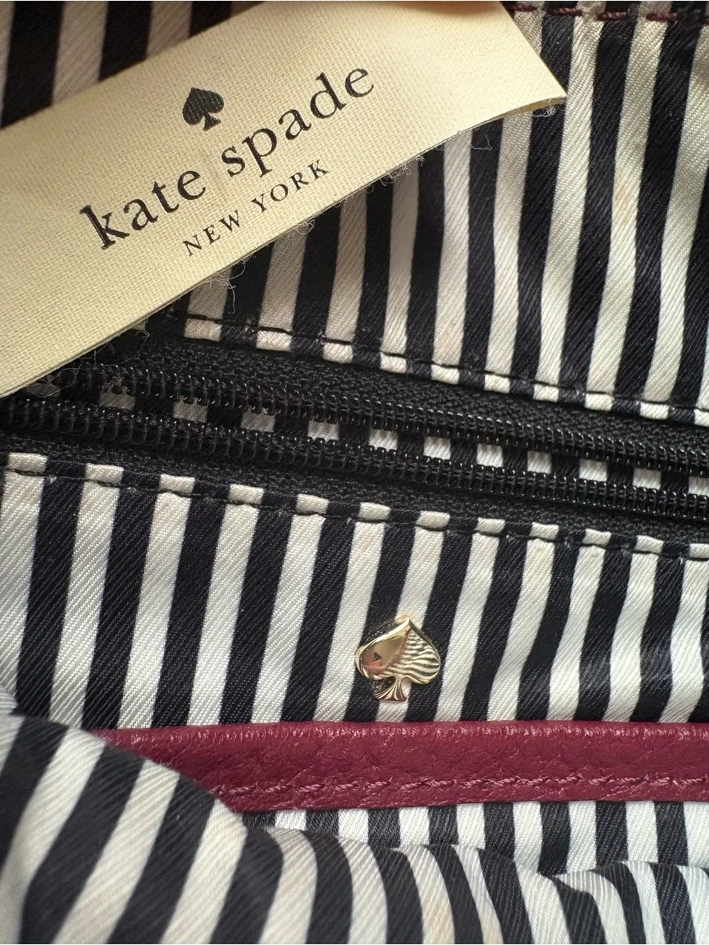 Kate spade Pebbled Leather Crossbody Bag in Berry